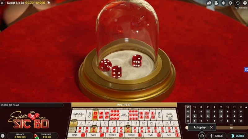 sicbo hiện đại tại sodo casino.