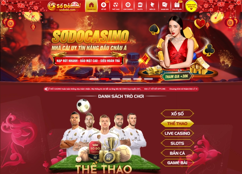 sodo casino nhà cái hàng đầu châu Á